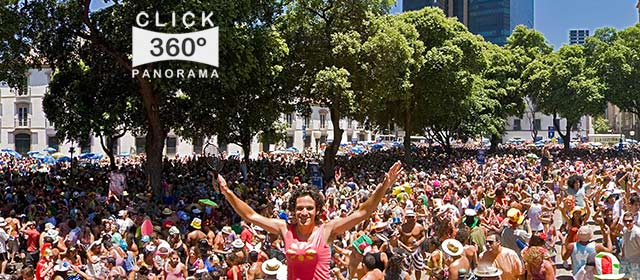 Click nesta imagem panorÃ¢mica 360 graus para ver a folia no domingo de Carnaval do CordÃ£o do BoitatÃ¡ em  foto 360 graus do AYRTON especialista e pioneiro no Brasil da tecnica de fotografia panoramica imersiva