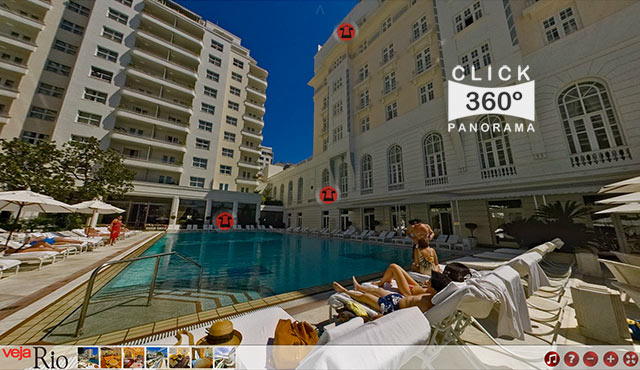 Click na foto para fazer um Tour Virtual 360 graus no espetacular Hotel Copacabana Palace no Rio de Janeiro, documentado pelo fotografo AYRTON360, um especialista em fotos 360 graus, e pioneiro no Brasil da tecnica de fotografia Panoramica Imersiva full-screen, Gigafotos, Panoramas 360 e Little Planets